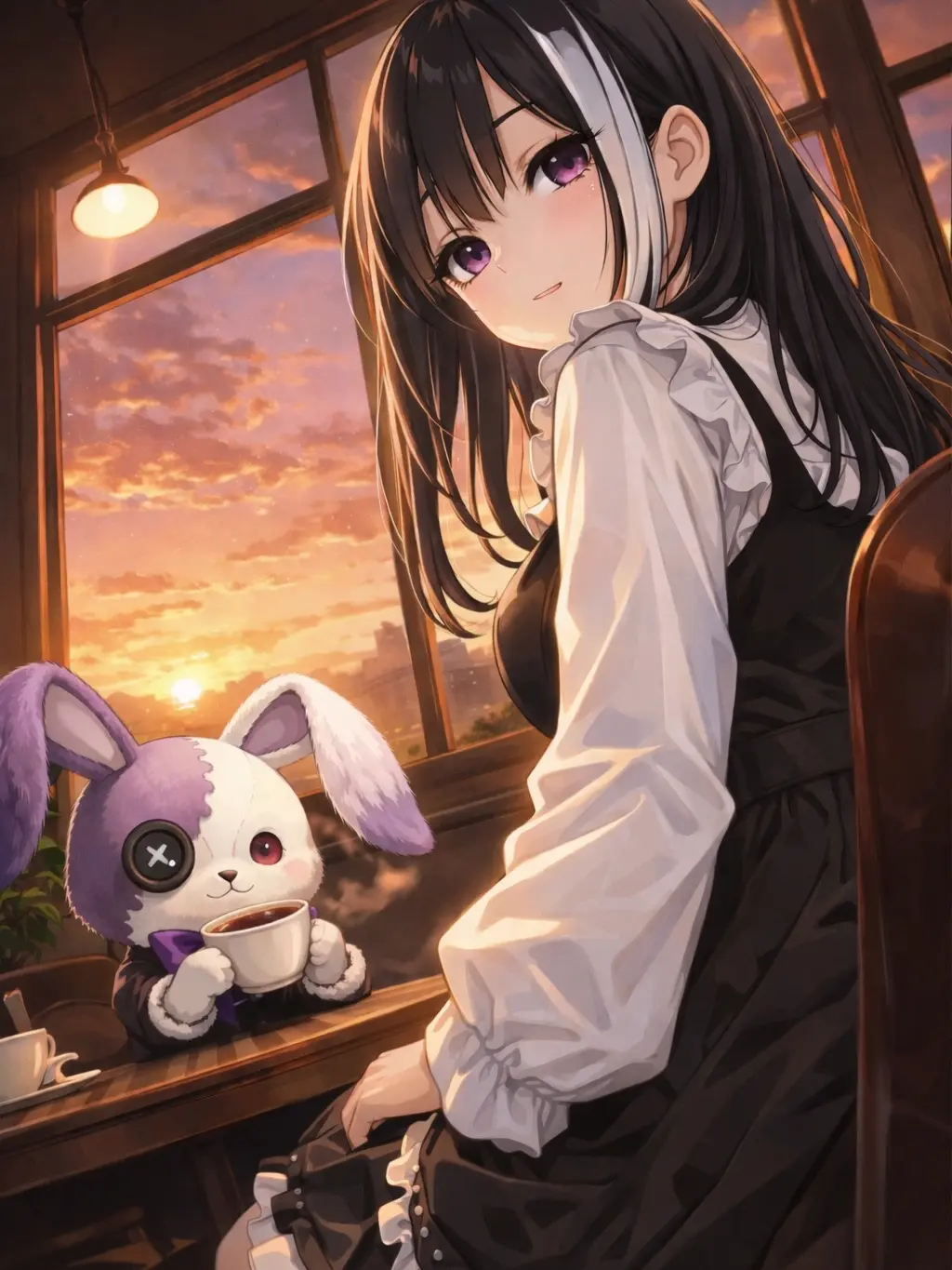 CoolDhole7880의 街角の喫茶店に居る幽霊少女