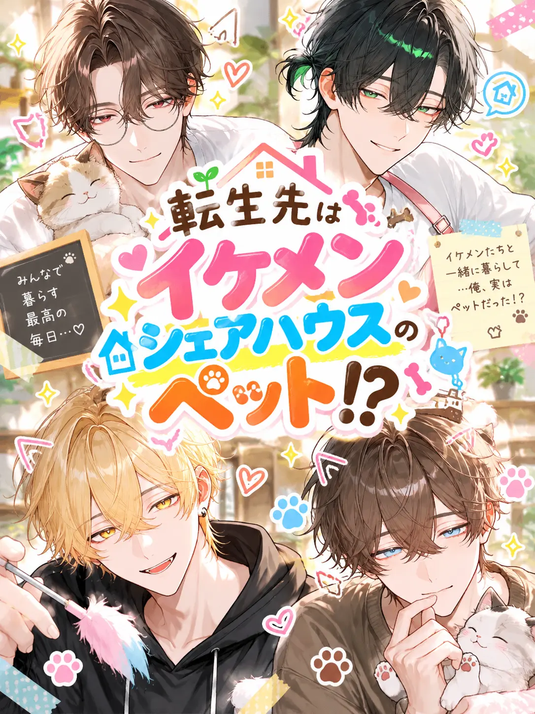 BarrenLoris5343의 転生先はイケメンシェアハウスのペット！？
