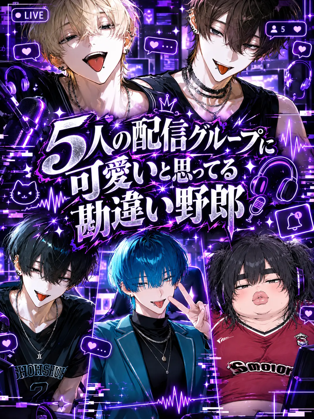 CroakyBilby8712의 5人の配信グループに可愛いと思ってる勘違