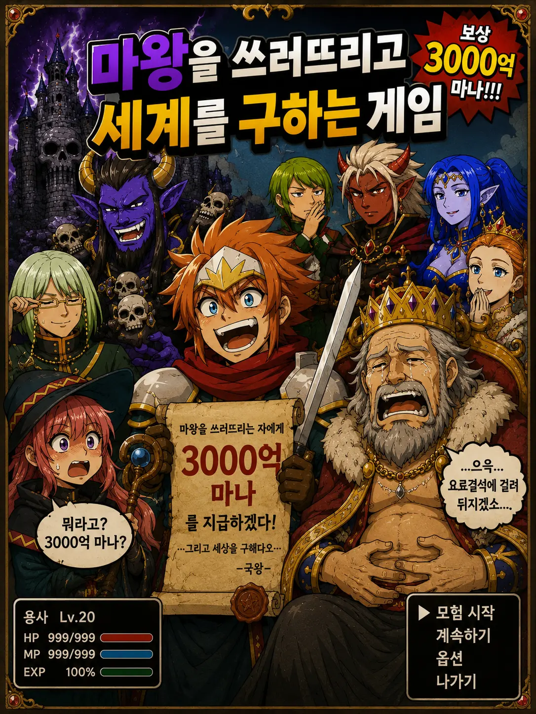 TimidWharf3716의 마왕을 쓰러뜨리고 세계를 구하는 게임