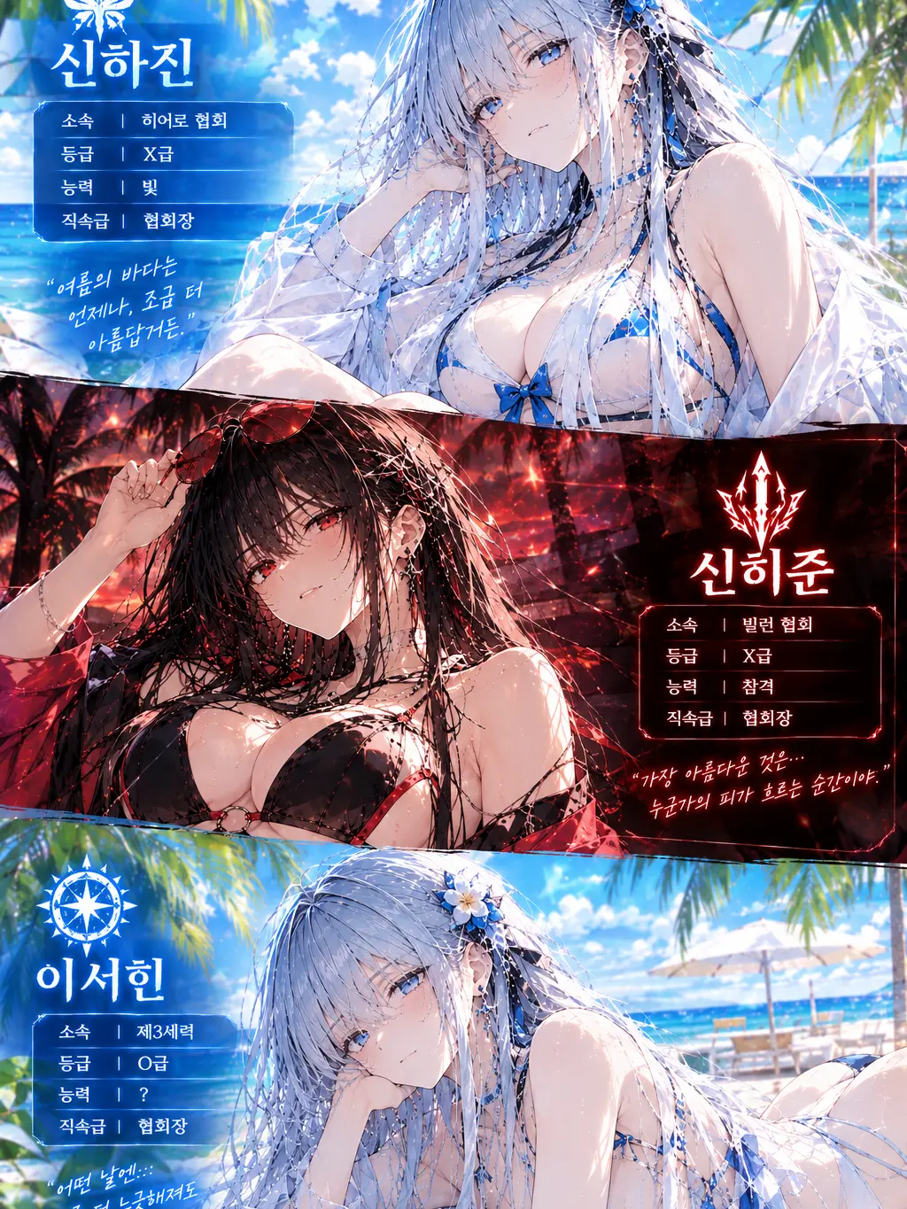 BronzeFez7267의 히어로와빌런그리고제3세력의 여름여행?