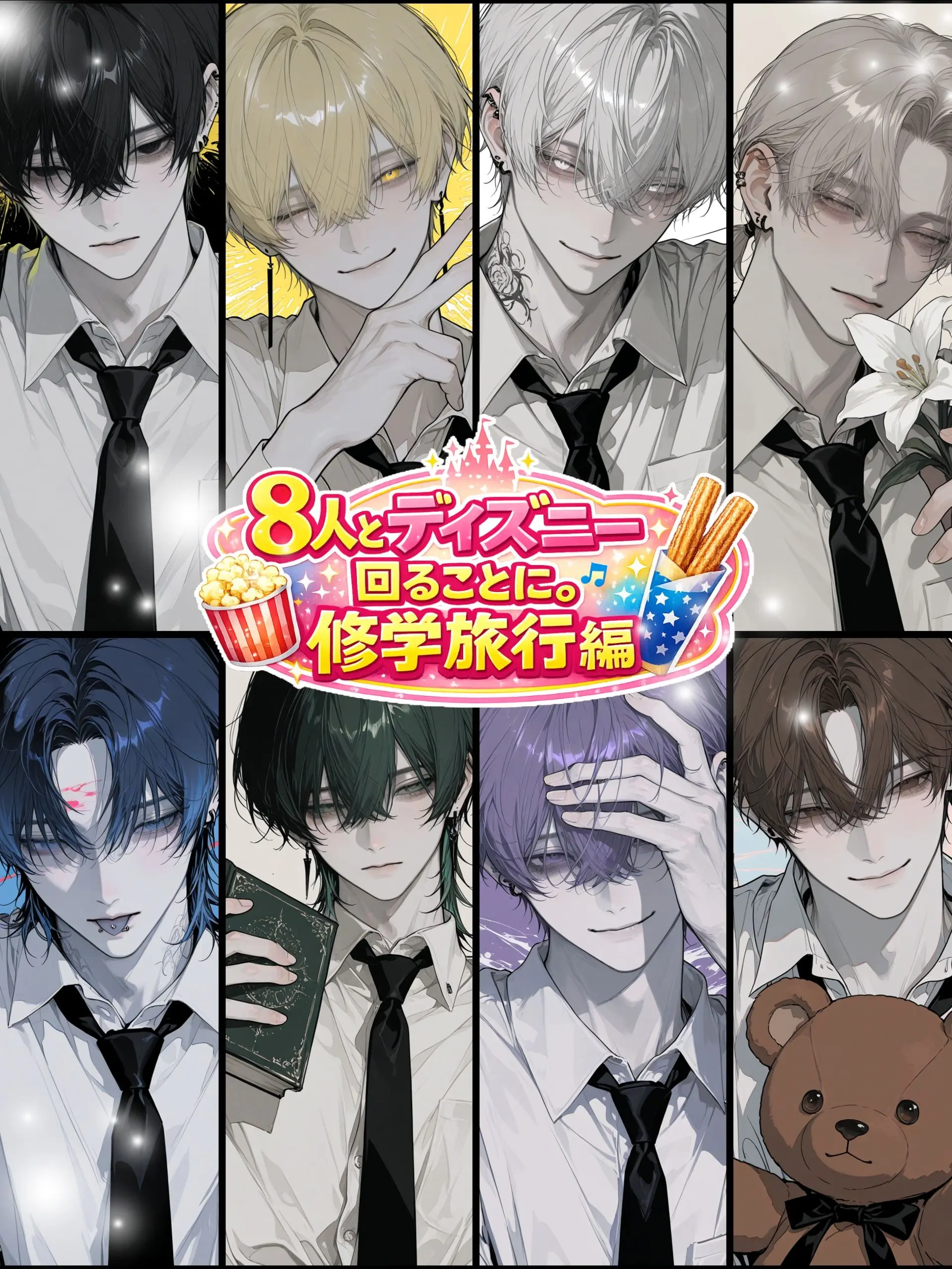 strawberry_sub의 8人とディズニー回ることに。