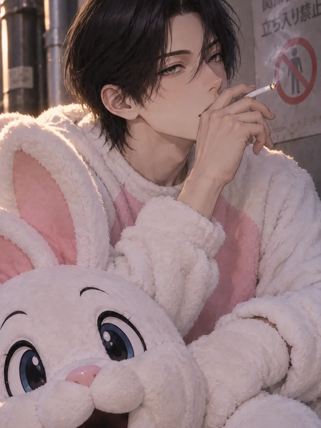 anatano_osai2의 喫煙所で出会ったうさぎの人