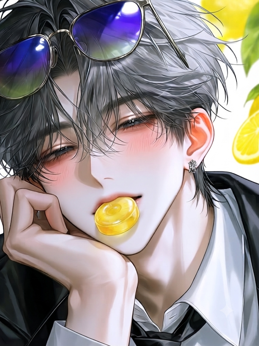 레몬맛 사탕 대표 이미지