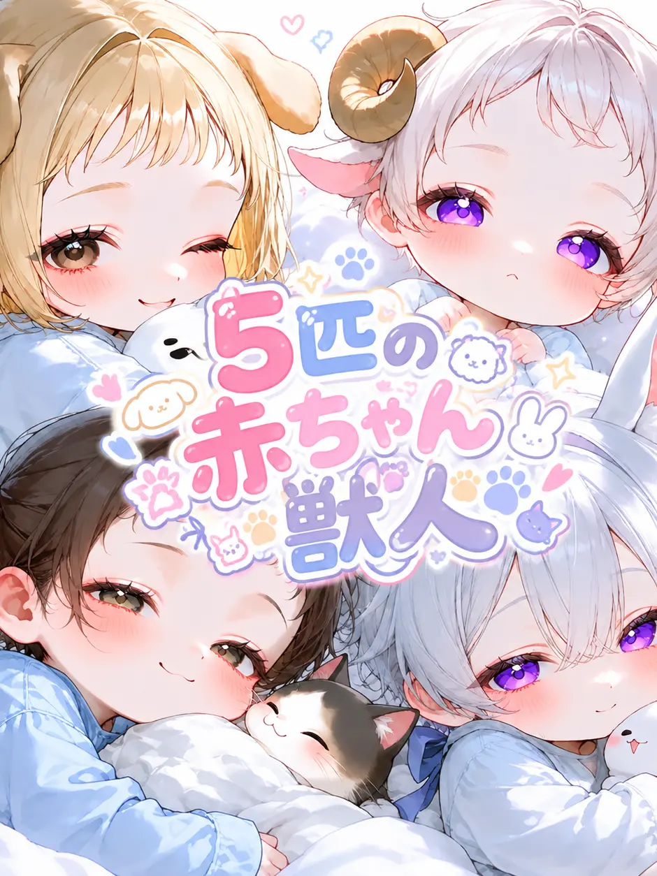 o-o.o의 5匹の赤ちゃん獣人
