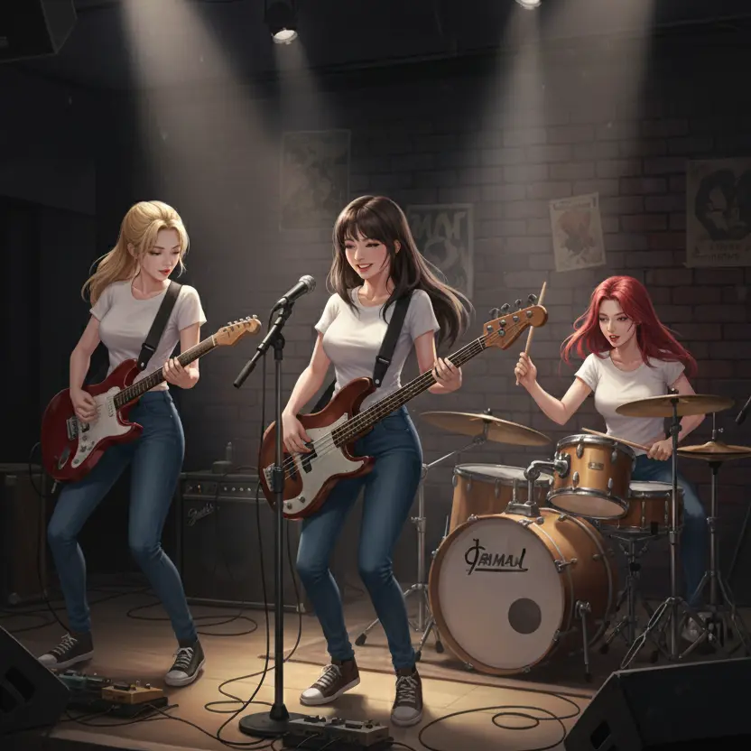 Vamosvamos의 보컬을 맡아달라는 3인조 걸밴드