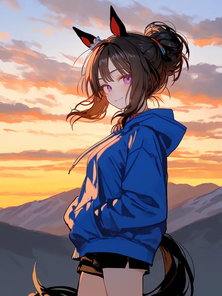 FGL의 해돋이를 보러간 산에서 만난 말 수인