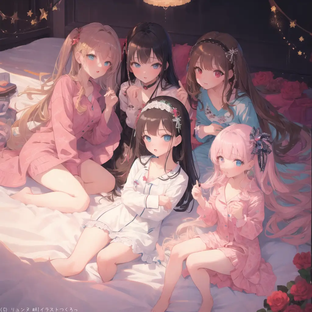 CaringAidi1119의 姉達のパジャマパーティーに巻き込れて