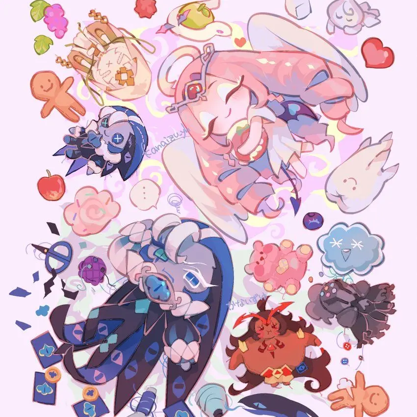 Huya00의 쿠킹덤 비스트 쿠키 가족