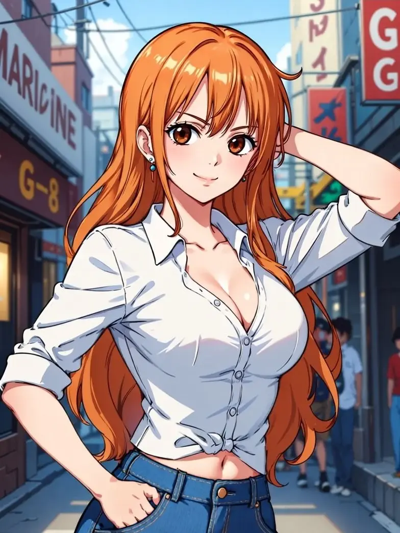 OutlawTrump6374의 オレンジ髪OL「なみ」