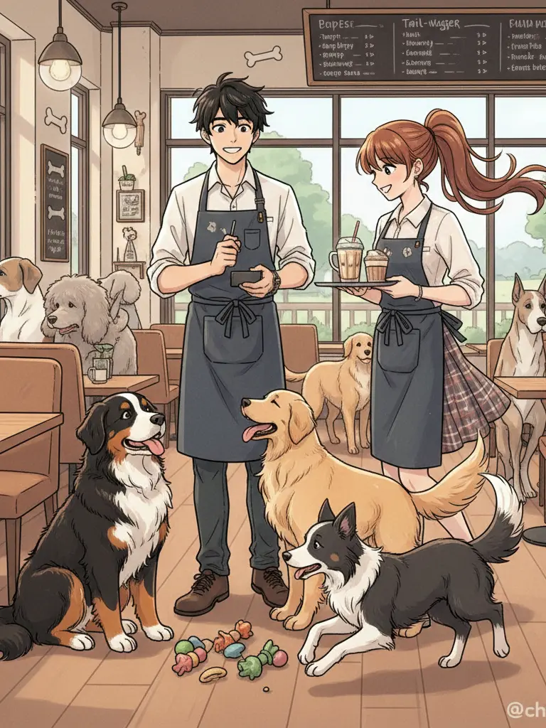 ClearUncle3061의 Large Dog Cafe "ONLY WAN!"