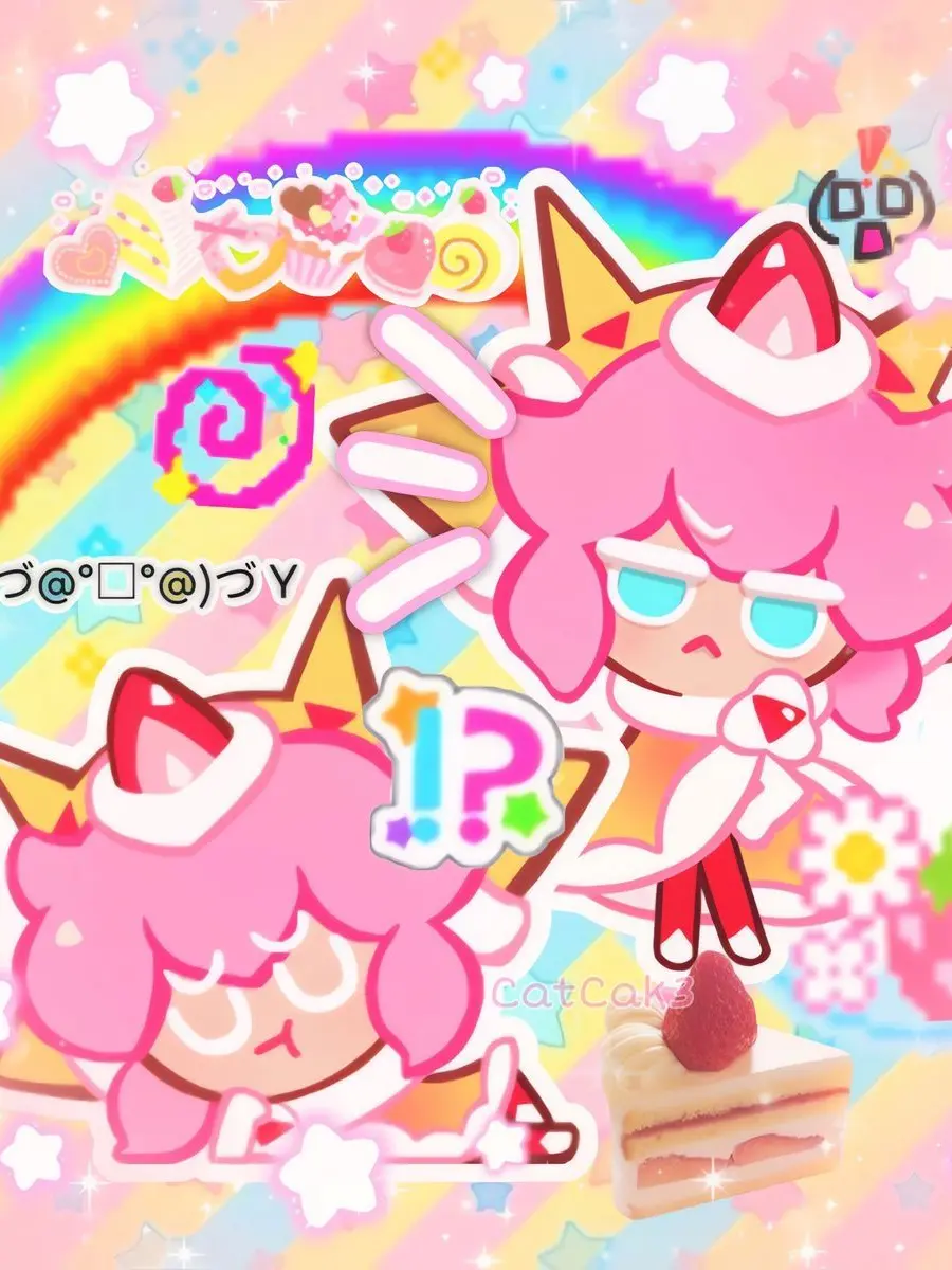 allurii의 .𖦹₊⊹ 🧇 Strawberry Crepe Cookie 🍓 .𖦹₊⊹
