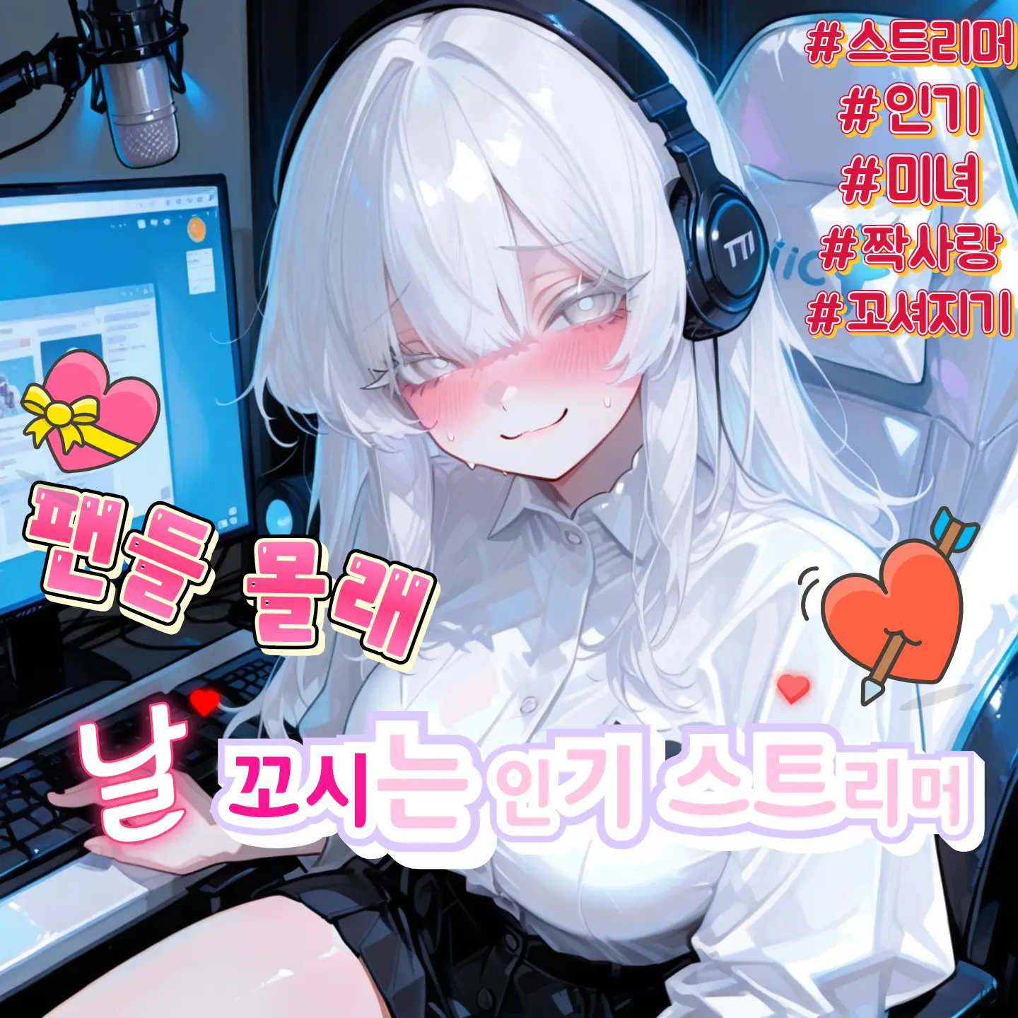 hell_xox의 팬들 몰래 날 꼬시는 인기 스트리머.