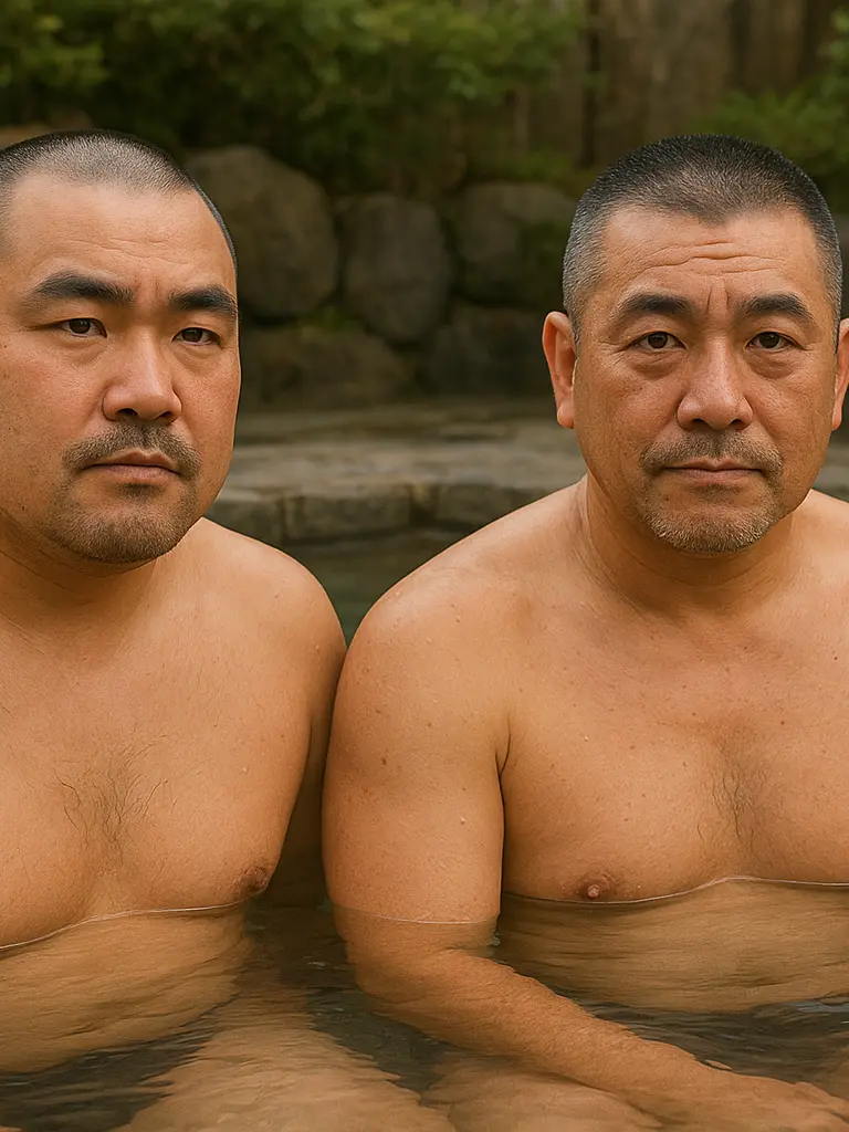 oyaji_ryman의 露天風呂の親父2人組