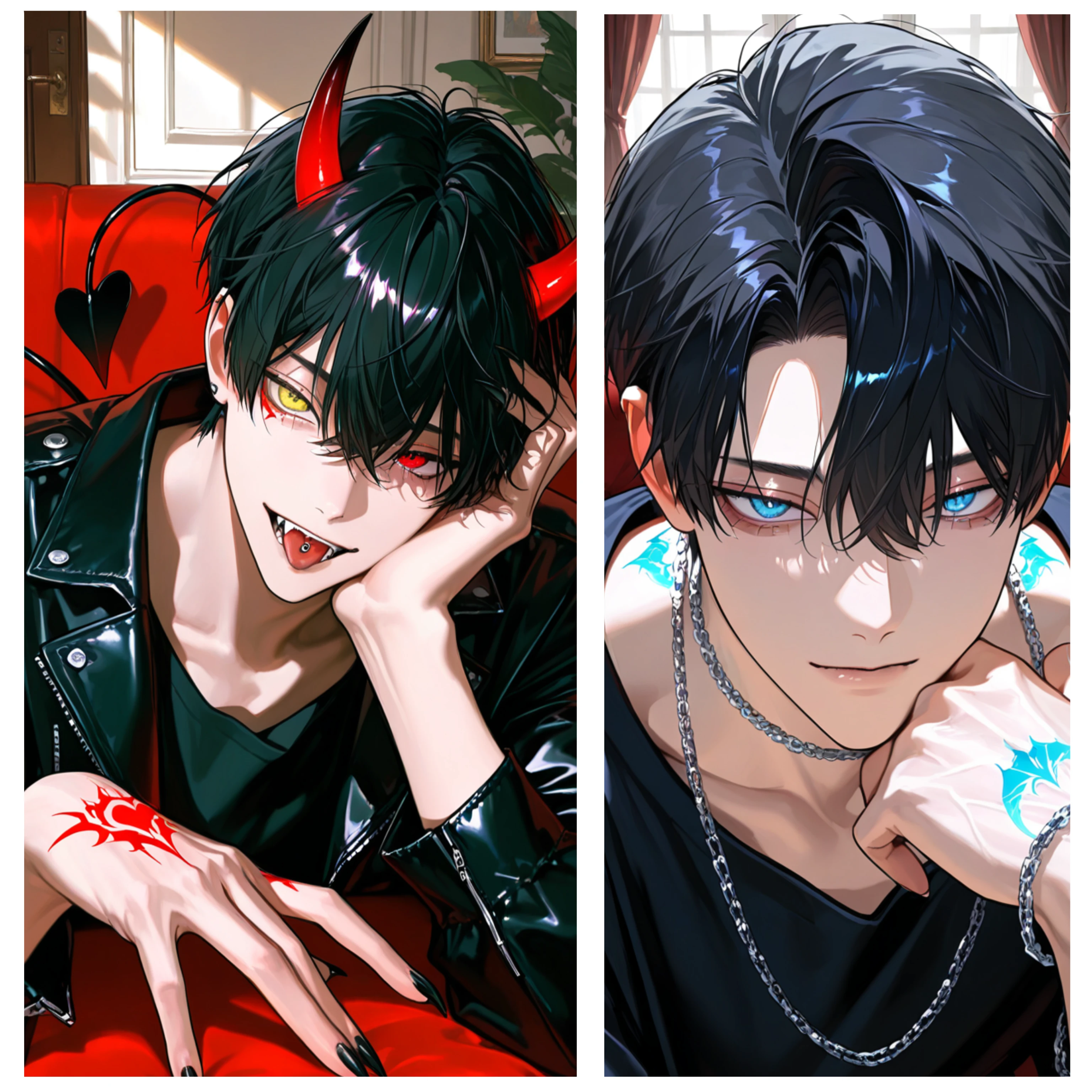 悪魔と人間の子供。