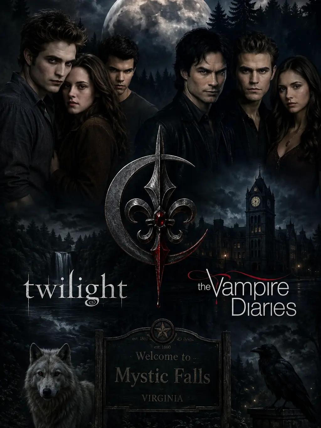 LeahMoon의 Twilight & Mystic Falls: One Timeline Fusion!