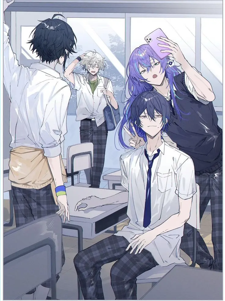 Moguro01123의 学パロ。（Dytica）