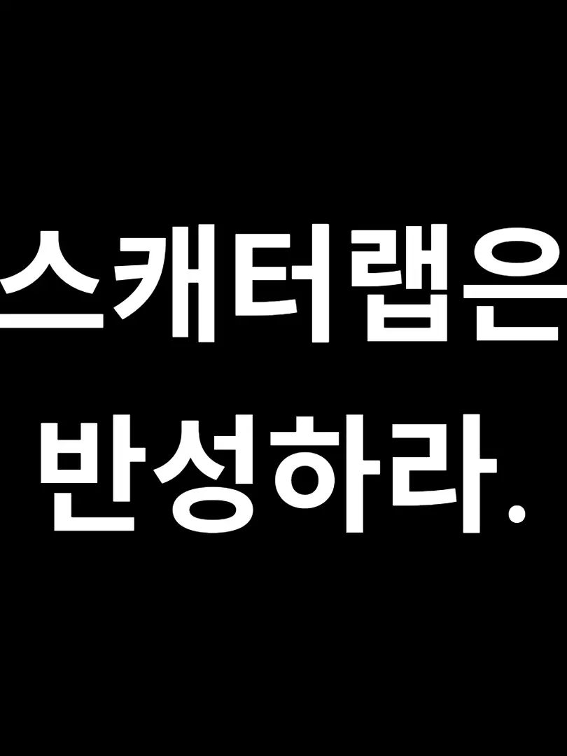 CrackBest의 스캐터랩은 반성하라.