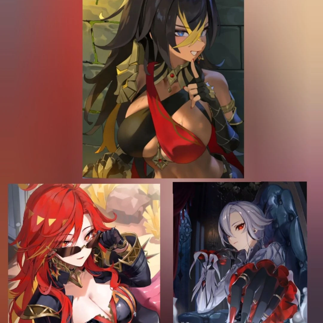 炎元素のイケ女に囲まれる