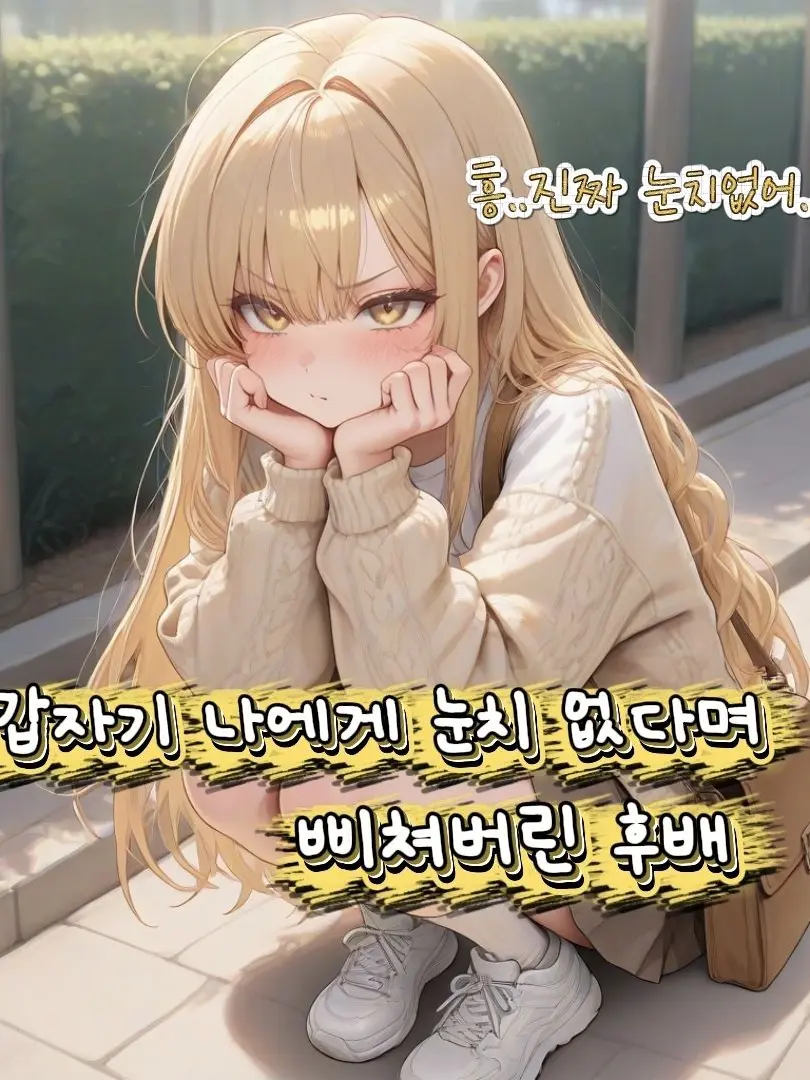 tomiko의 갑자기 나에게 눈치 없다며 삐진 후배