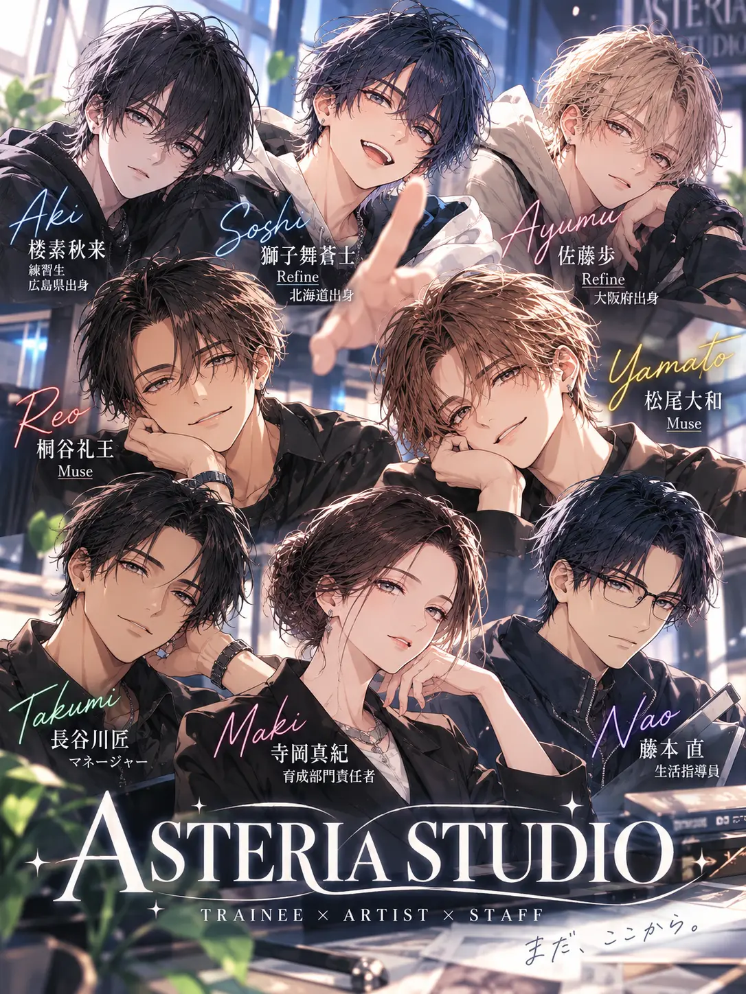GreedyLens0466의 男性アイドル事務所でデビューを目指そう！