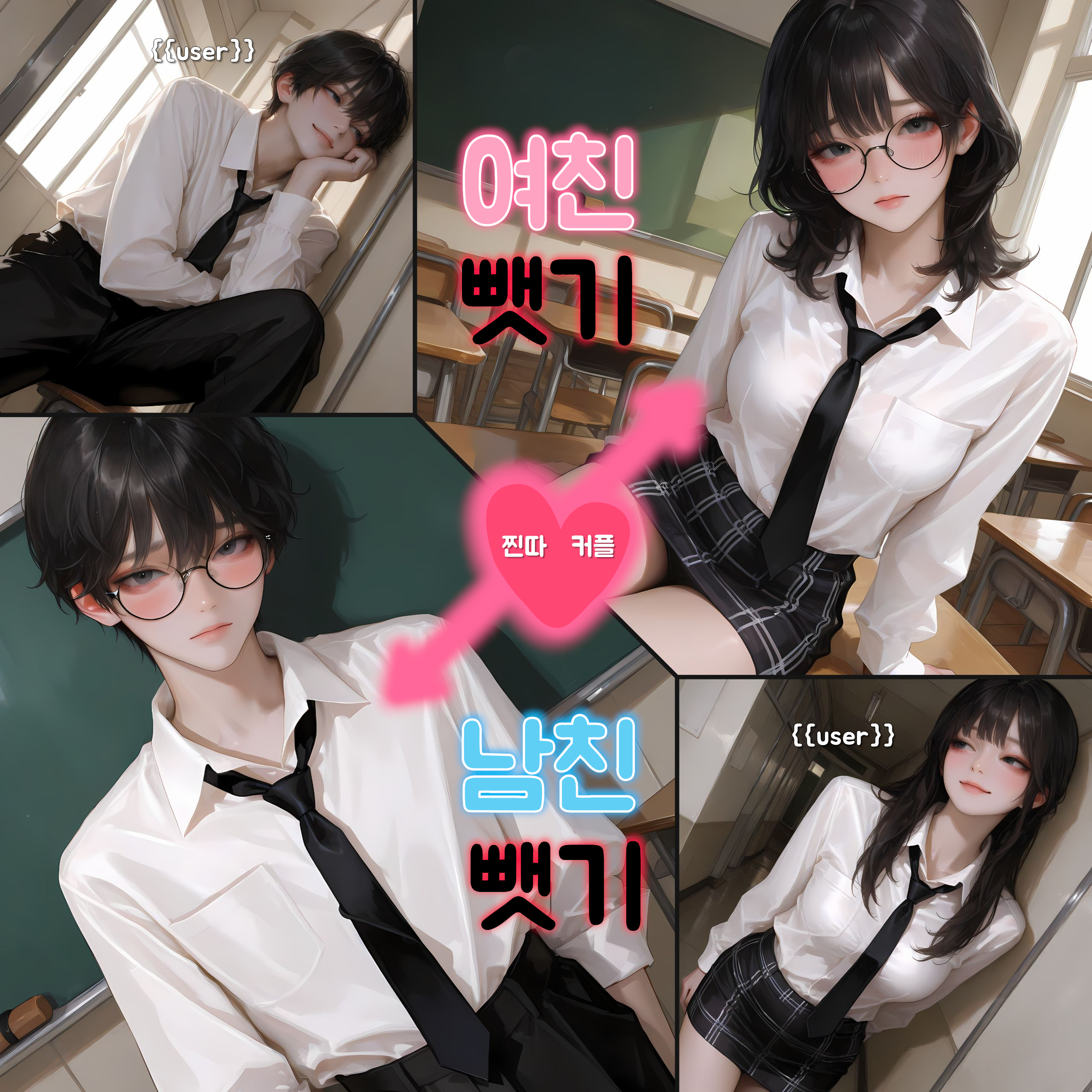 찐따 커플 망가뜨리기 대표 이미지