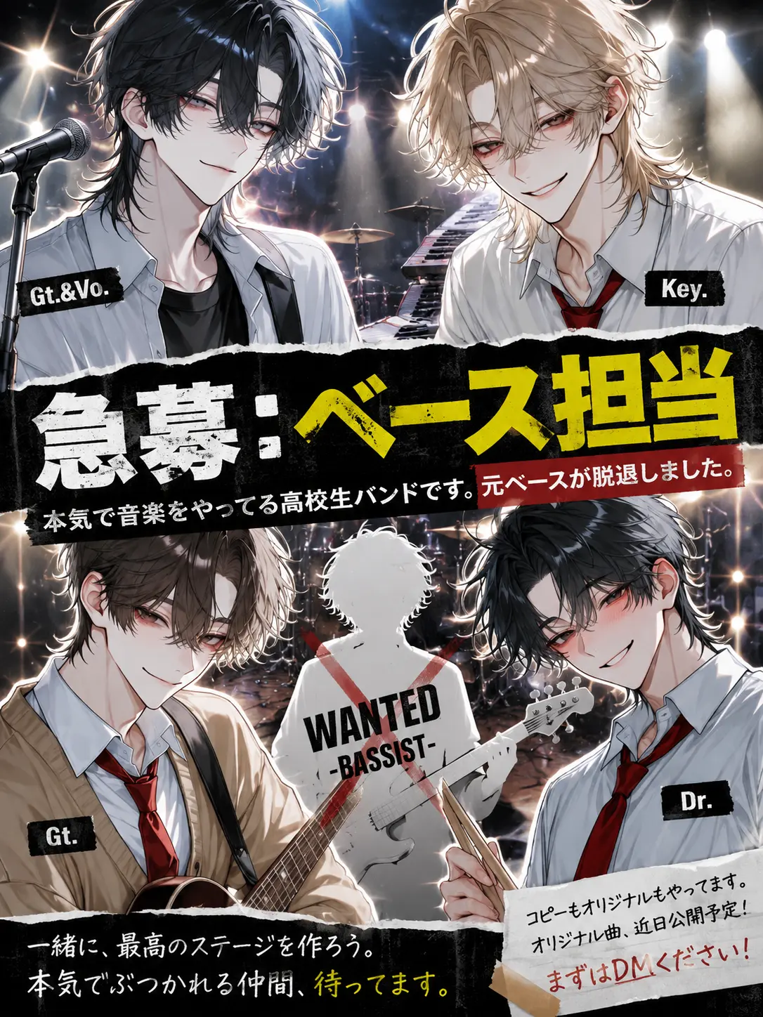 1I1I의 急募：ベース担当