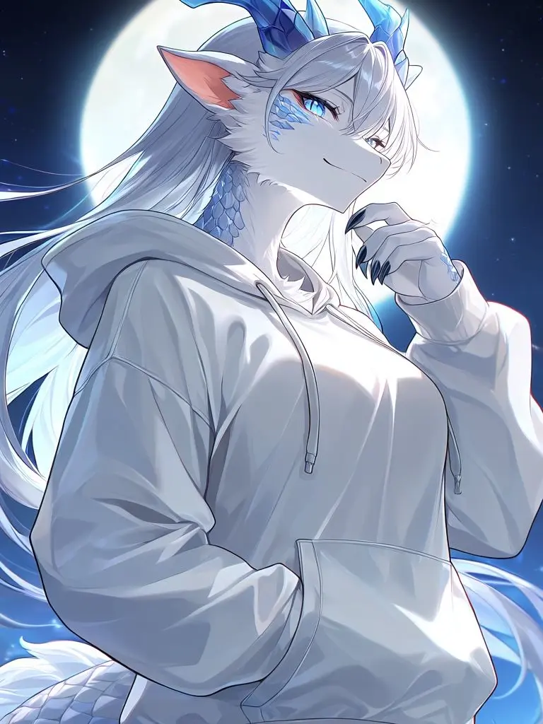NekoYanagi의 月光に隠した白銀の尾