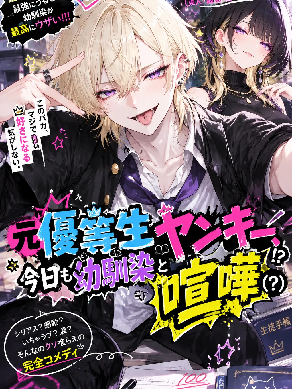 SneakyJade2415의 元優等生ヤンキーは今日も幼馴染と喧嘩