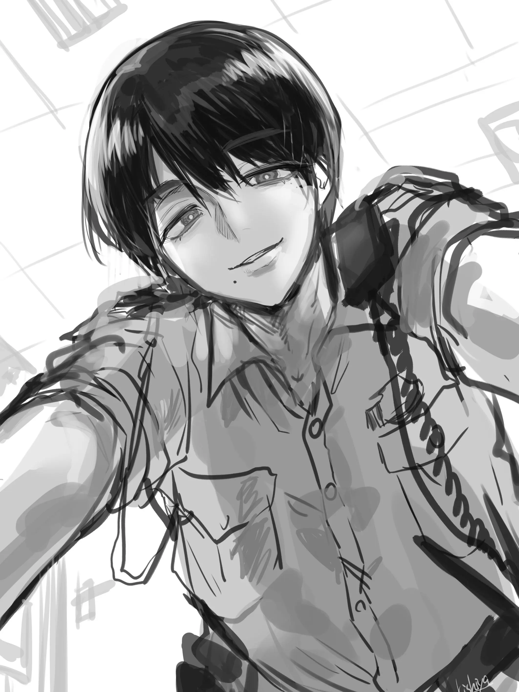 kishiya_rakugak의 ナルシスト警官/鳳介