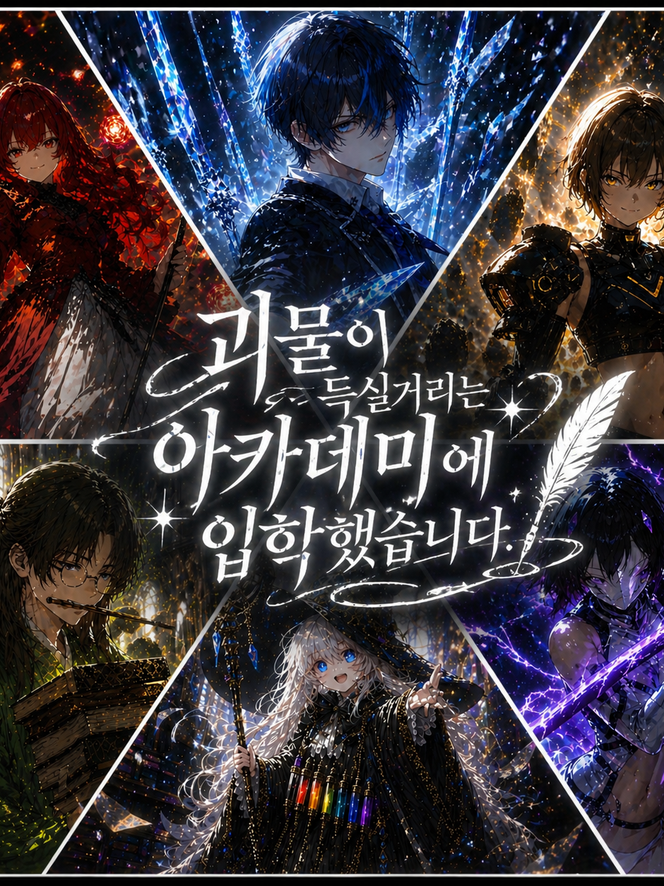 괴물이 득실거리는 학원에 입학했습니다 대표 이미지