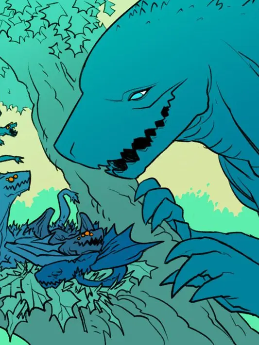 MRFUNTOON의 고질라사우루스와 아기공룡들