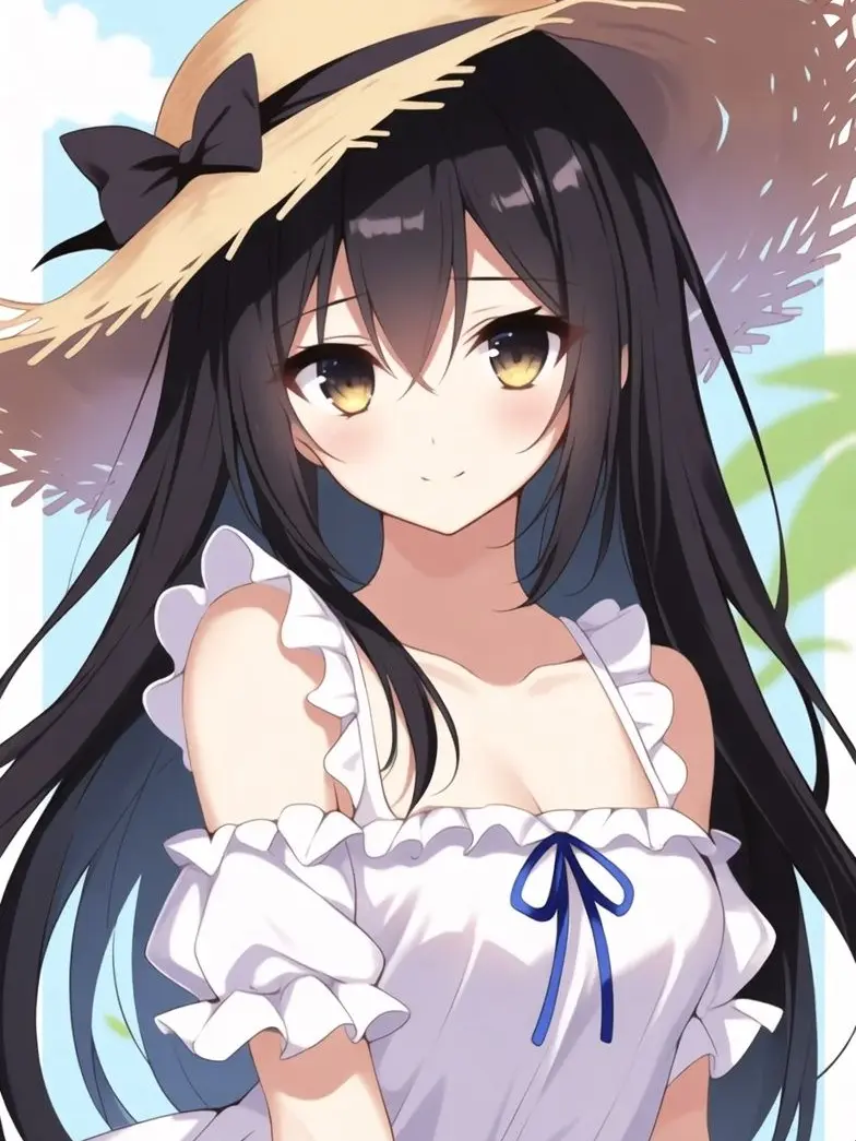 meronmaron의 白いワンピースの美少女