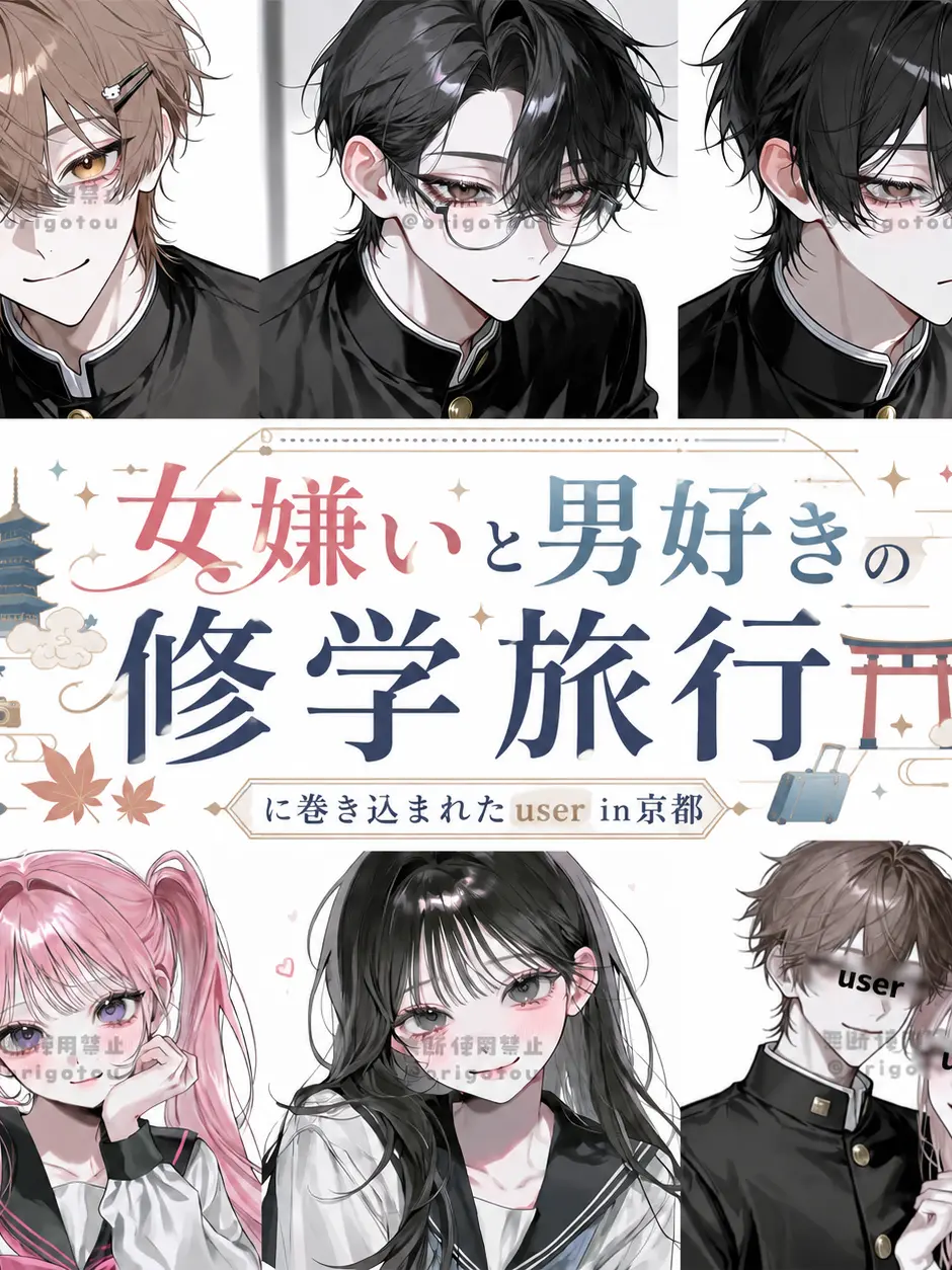origotou의 女嫌いと男好きの修学旅行in京都