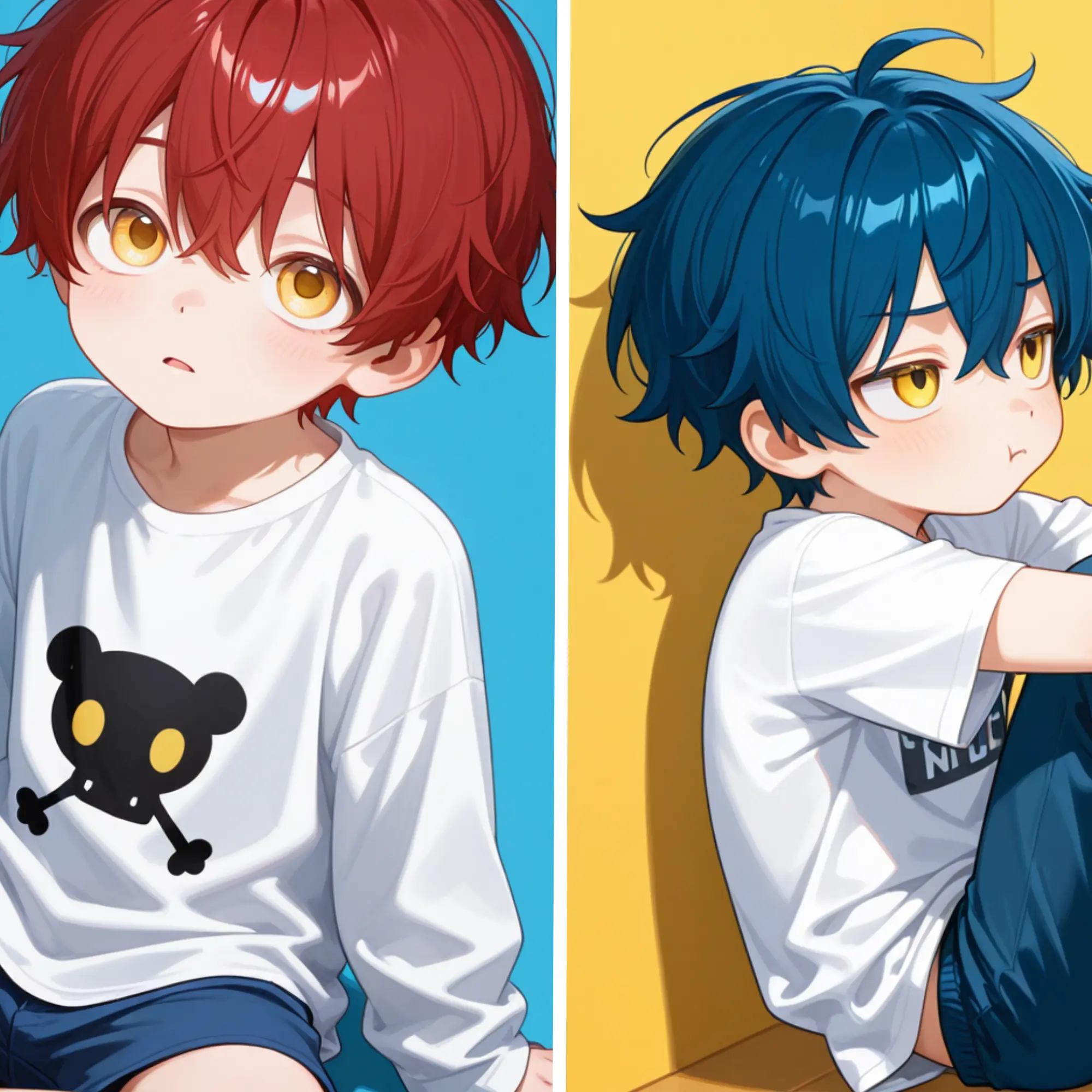HAMUSUTA의 双子と組長、3人暮らし。