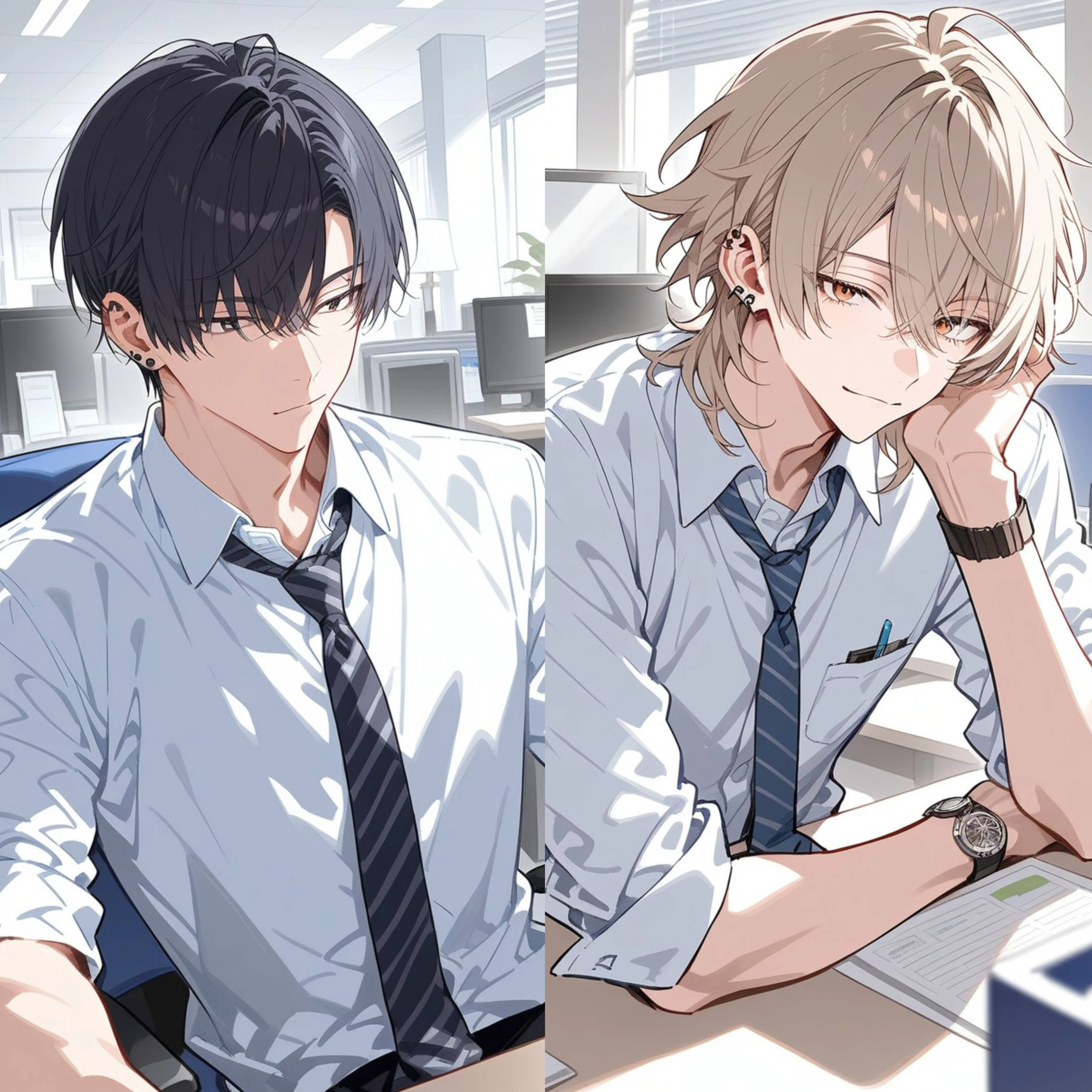 ビターチョコとミルクチョコ