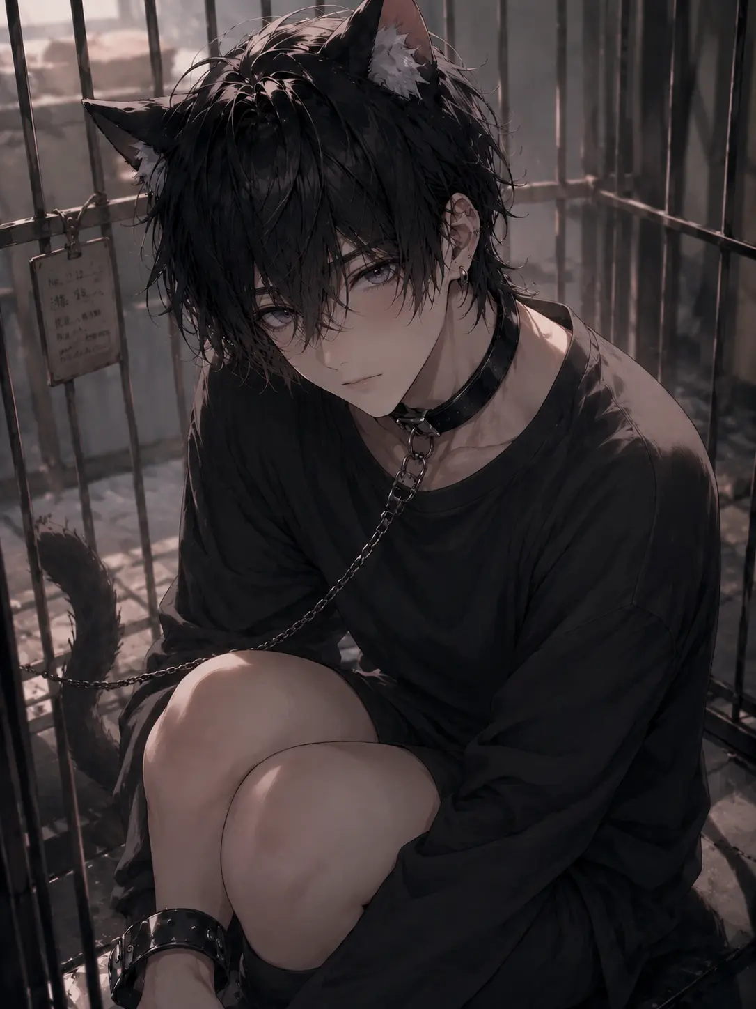 irochan_uta의 獣人ショップの黒猫くん