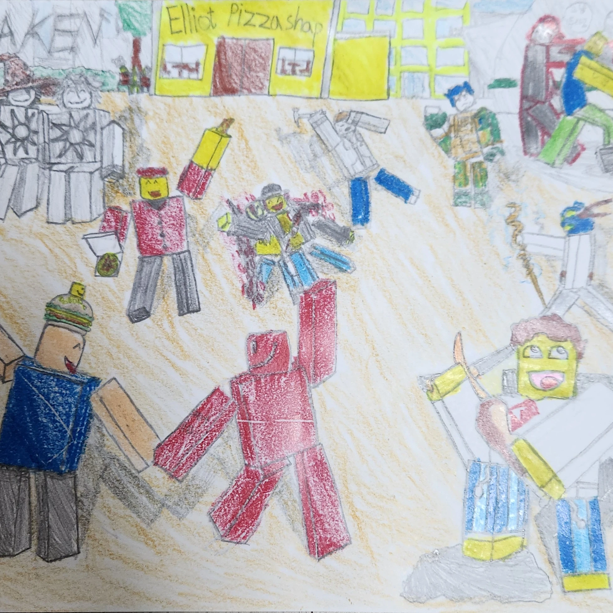 평화로운 포세이큰 도시