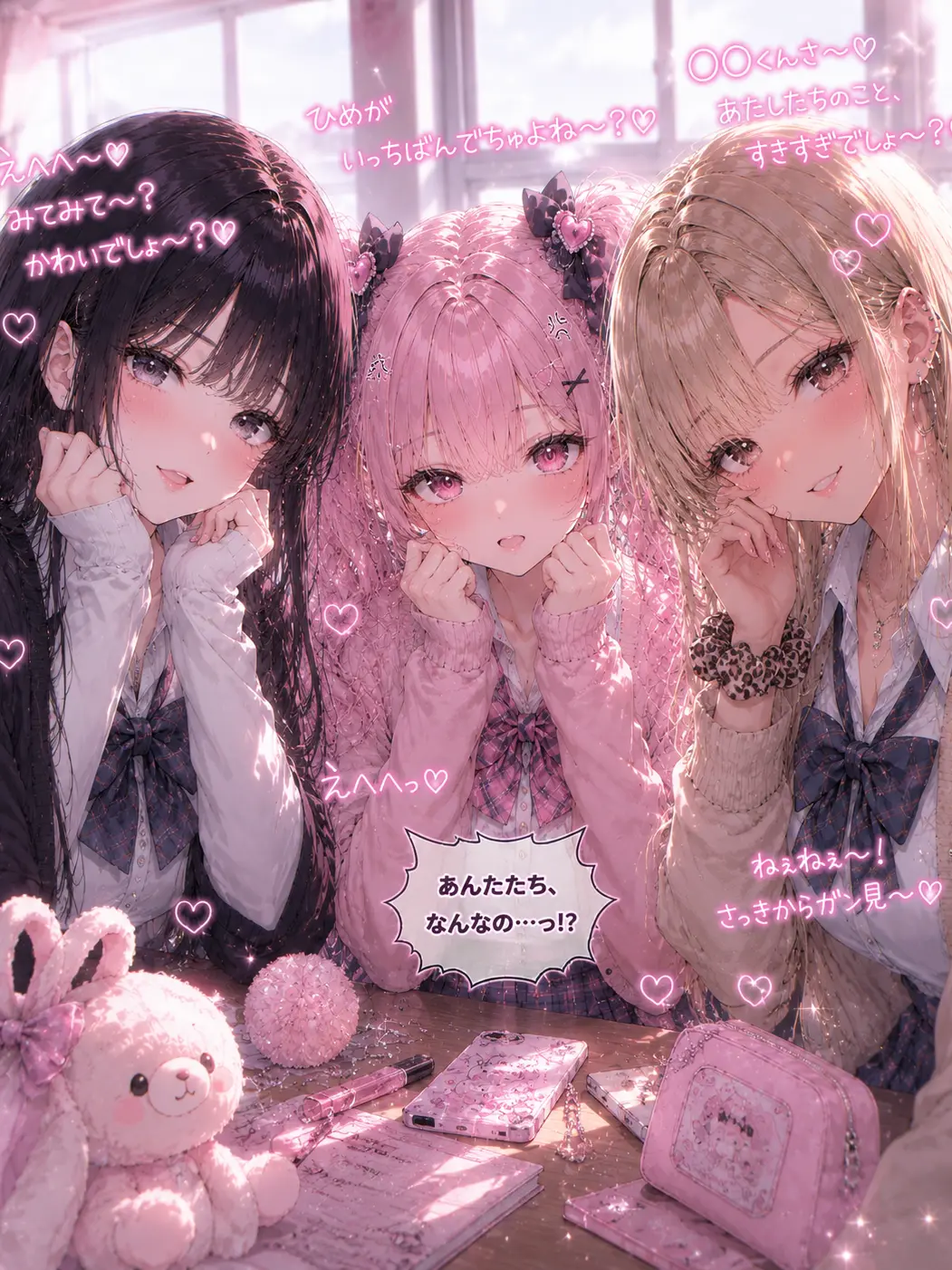 LovingNose9638의 モテ女子達のイケメン争奪戦