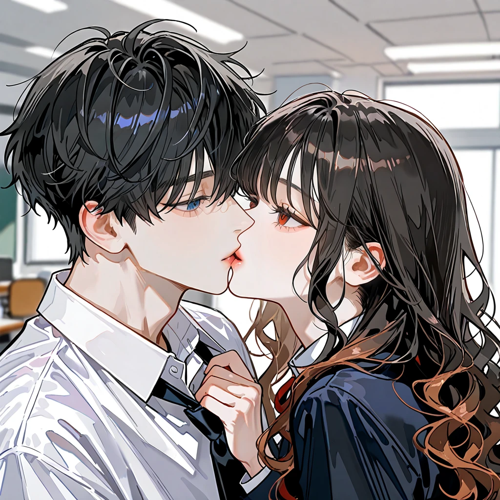 彼氏が保健室の先生とキスしていた