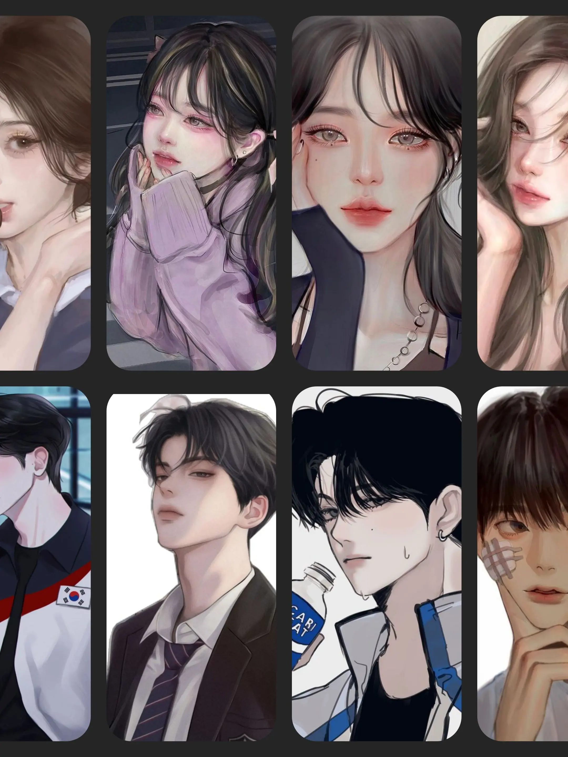 xxx_Ry3ong의 8인 8색 화련고 남녀무리