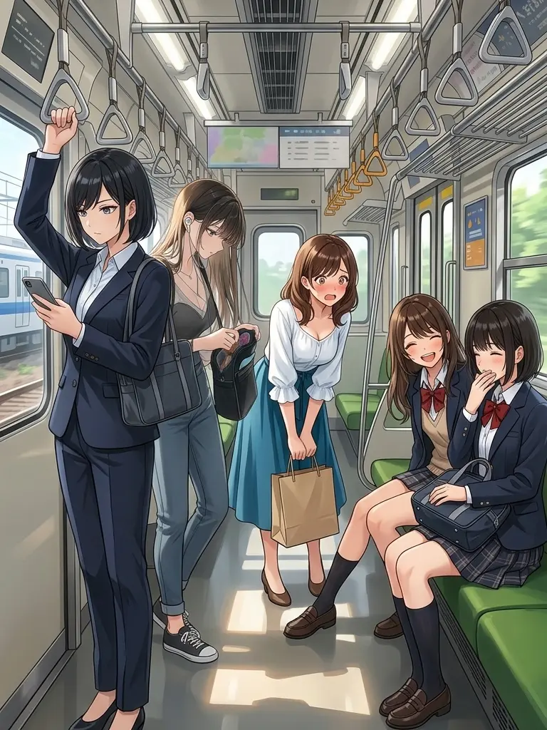 yt6274의 【時間が止まる時計】電車内は思い通りに。