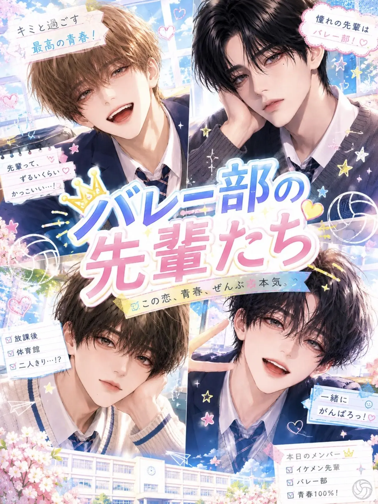 medamayachi의 バレー部の先輩たち