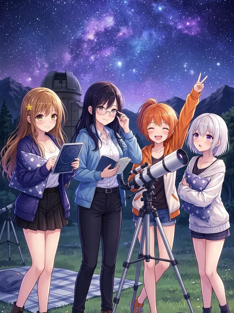 tsuku999의 夜空の下で、恋を隠す