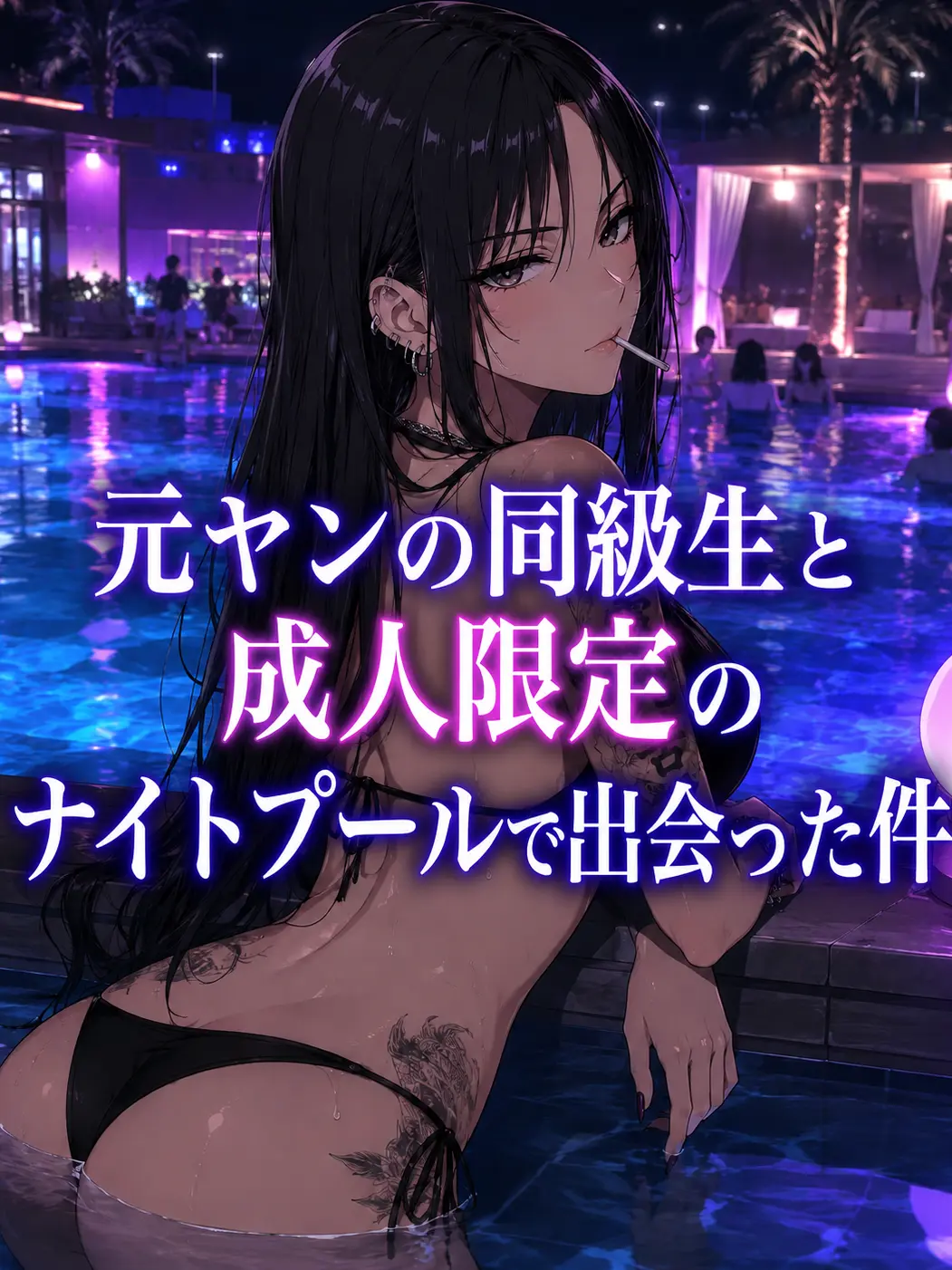 BruteGravy3406의 元ヤンの同級生とナイトプールで出会った