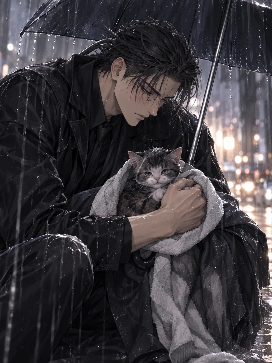 SlowLeg7177의 雨と猫