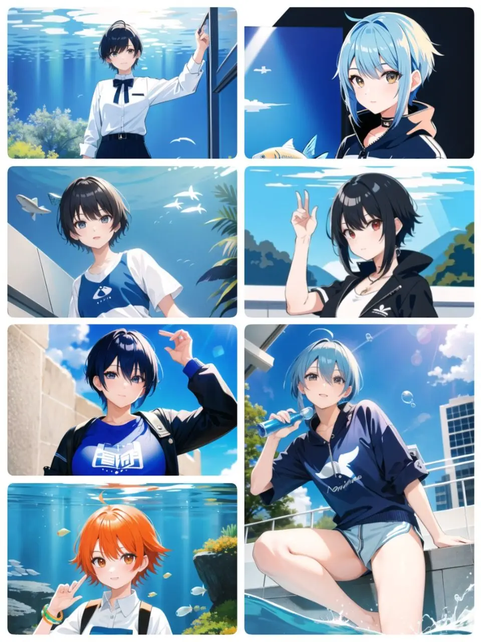 FinalFob1689의 擬人化ボーイッシュ　水族館編！