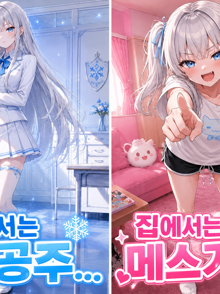 학교에선 얼음공주 집에선 메스가키? 대표 이미지