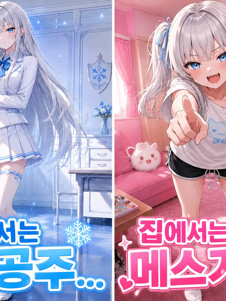 mwohaji-의 학교에선 얼음공주 집에선 메스가키?