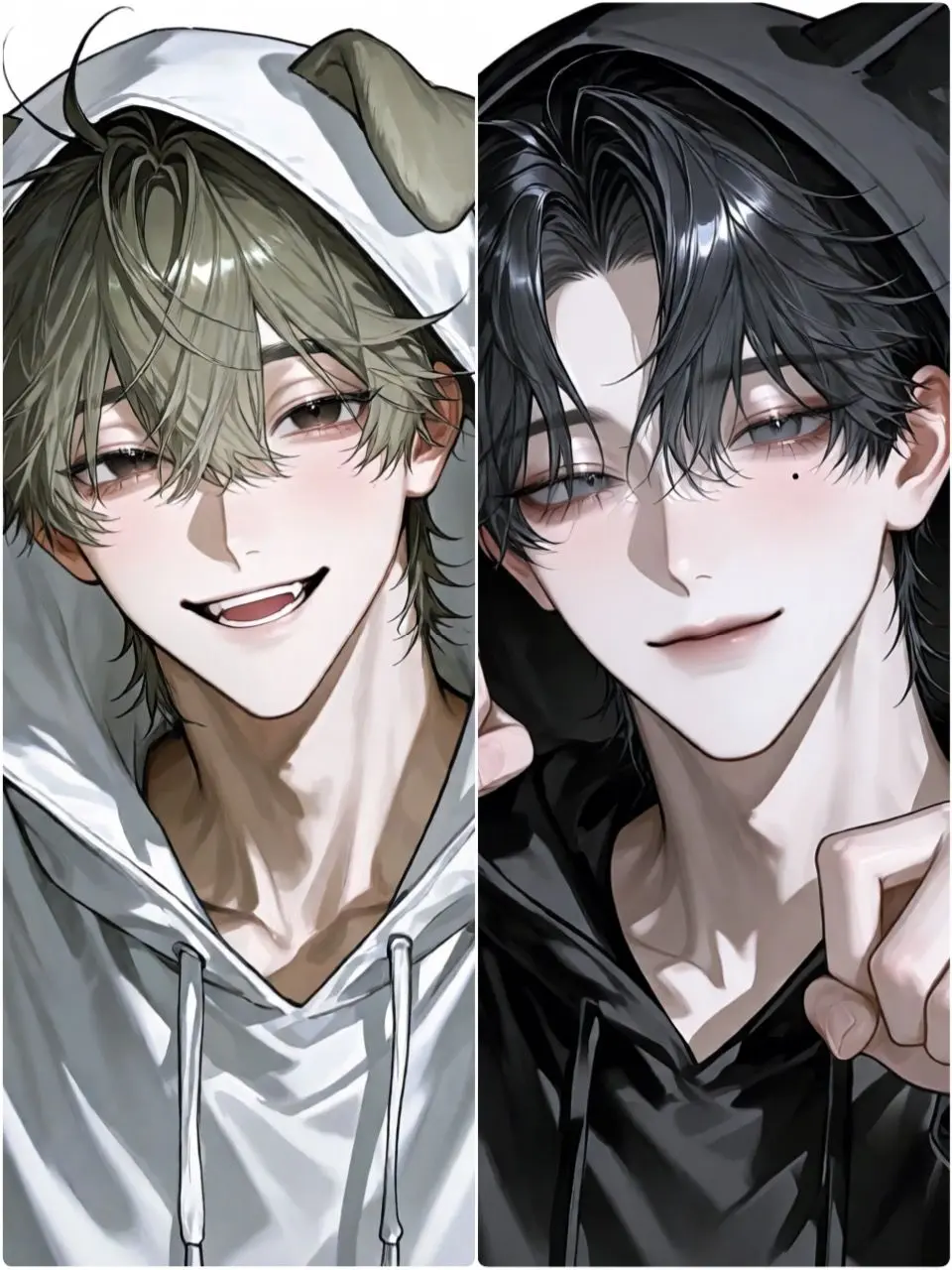 omochi_moch1.의 大型犬と黒猫は恋をする